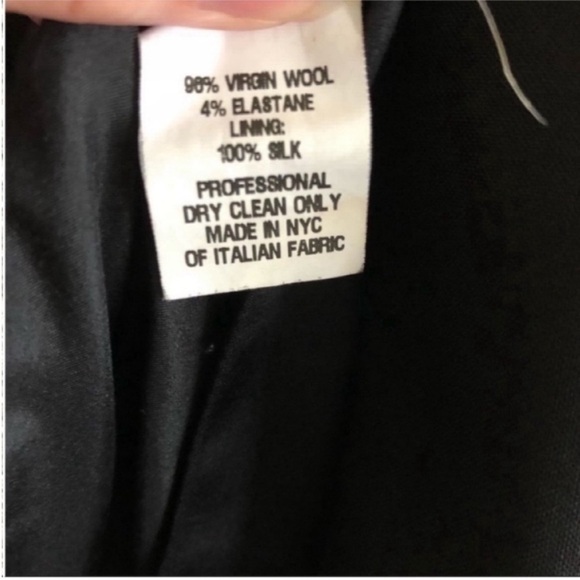 Ulla Johnson Black Open Front Lightweight Blazer Wool Silk - Picture 6 of 9